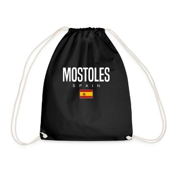 Mostoles Spain - Drawstring Bag - black - Front