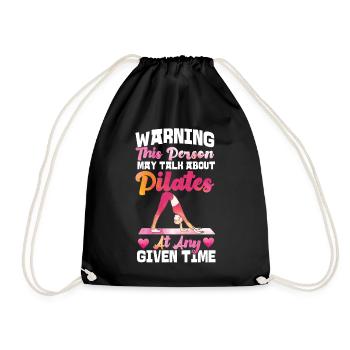 Avertissement de l’instructeur de Pilates - Sac de sport léger - noir - Devant
