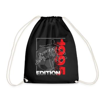 Limited Edition 1995 Limited Edition Fußball - Turnbeutel - Schwarz - Vorne