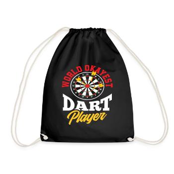 Joueur de fléchettes Fléchettes - Sac de sport léger - noir - Devant