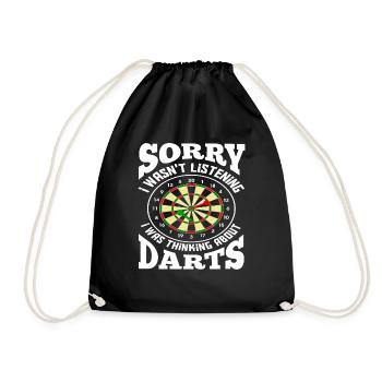 Dart Dartsport - Turnbeutel - Schwarz - Vorne