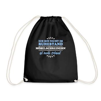 Pensionné Retraité Charpentier/menuisière de meubles - Sac de sport léger - noir - Devant