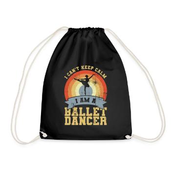 Je ne peux pas garder mon calme, je suis un danseur de ballet - Sac de sport léger - noir - Devant