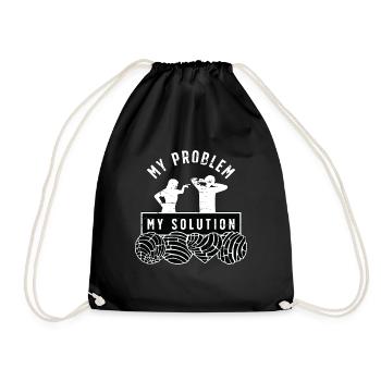 Conchas amant mon problème ma solution pictogramme papa - Sac de sport léger - noir - Devant