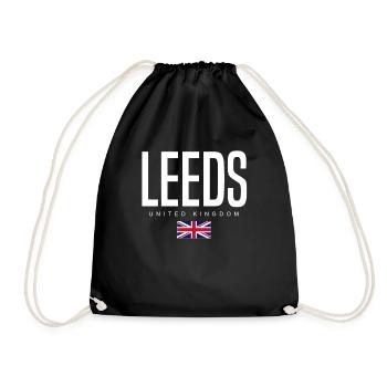 Leeds Vereinigtes Königreich - Turnbeutel - Schwarz - Vorne