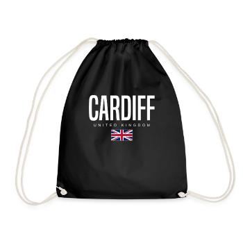 Cardiff, Royaume-Uni - Sac de sport léger - noir - Devant