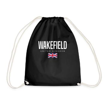 Wakefield England Großbritannien - Turnbeutel - Schwarz - Vorne