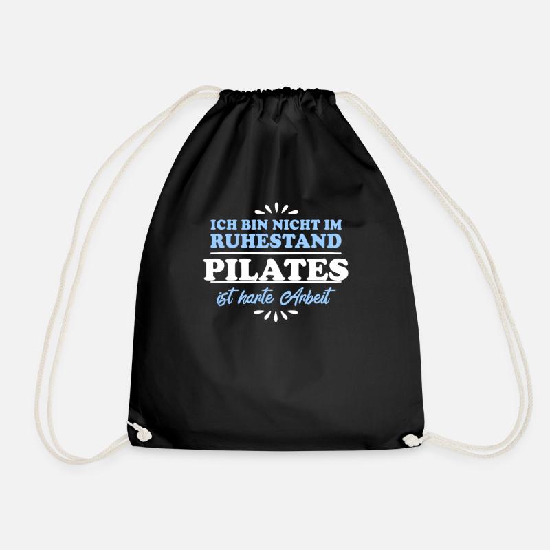 Ruhestand Rentner Pensioner Pilates - Turnbeutel - Schwarz