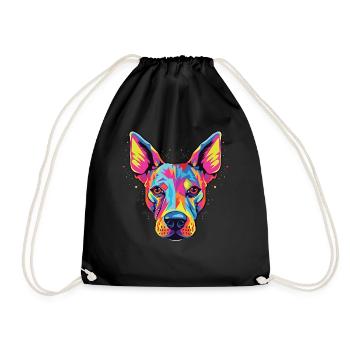 Aquarelle Coloré Cirneco Delletna - Sac de sport léger - noir - Devant