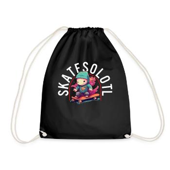 Axolotl Chemise Enfants Chemise De Patinage Axolotl Jeu de mots - Sac de sport léger - noir - Devant