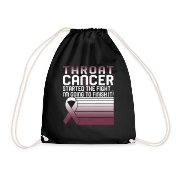 Chemise de sensibilisation au cancer de la gorge, Cancer de la gorge - Sac de sport léger - noir - Devant