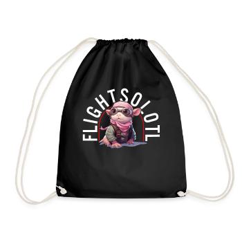 Axolotl Chemise Enfant Flight Shirt Axolotl Jeu de mots - Sac de sport léger - noir - Devant