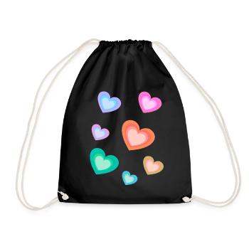 Sincère Saint-Valentin Fête des mères Anniversaire - Sac de sport léger - noir - Devant