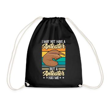 Anteater Don't Have Anteater Bear - Drawstring Bag - black - Front