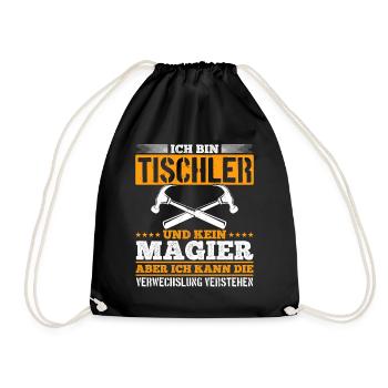 Je suis un menuisier et non un magicien - Sac de sport léger - noir - Devant
