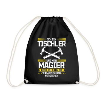 Je suis un menuisier et non un magicien - Sac de sport léger - noir - Devant