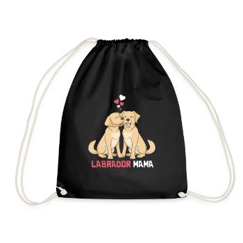 Beste Labrador Mama - Turnbeutel - Schwarz - Vorne