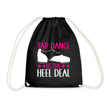 Tap Dance Tap Dancer - Drawstring Bag - black - Front