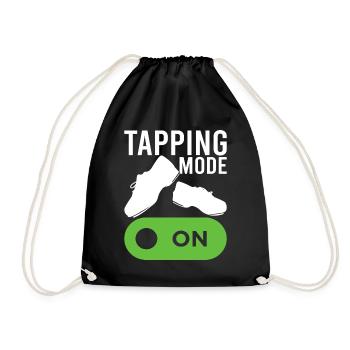 Tap Dance Tap Dancer - Drawstring Bag - black - Front