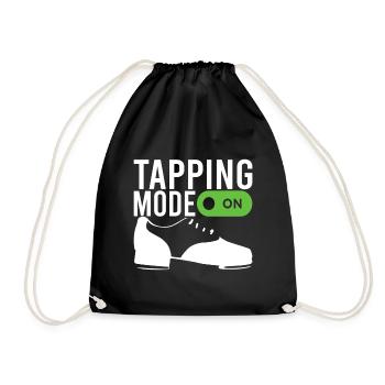 Stepptanz Stepptänzer - Turnbeutel - Schwarz - Vorne