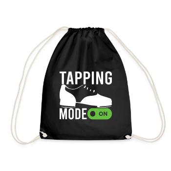 Tap Dance Tap Dancer - Drawstring Bag - black - Front