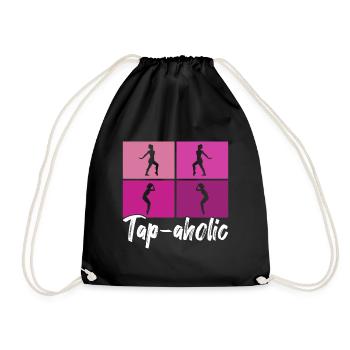 Tap Dance Tap Dancer - Drawstring Bag - black - Front