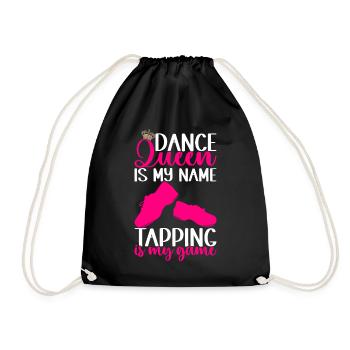 Tap Dance Tap Dancer - Drawstring Bag - black - Front