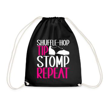 Tap Dance Tap Dancer - Drawstring Bag - black - Front