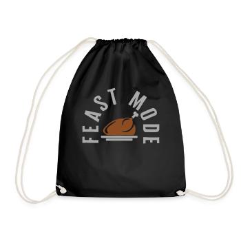 Chemise de Thanksgiving, T-shirt de Mode festin, cadeau pour - Sac de sport léger - noir - Devant