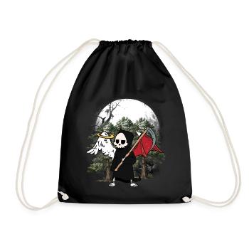 Horror Angel Devil Grim Reaper Halloween Death - Drawstring Bag - black - Front