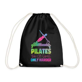 Pilates Instructor Teacher - Turnbeutel - Schwarz - Vorne