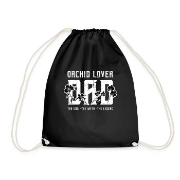 Amoureux des orchidées Papa L’idole Le mythe Le jardinier - Sac de sport léger - noir - Devant