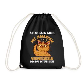 Lustige Sprüche Arbeitskollegen Bürohumor - Turnbeutel - Schwarz - Vorne