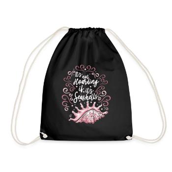Ce n’est pas de la thésaurisation Sac à coquillages Bivalvia Seashell - Sac de sport léger - noir - Devant