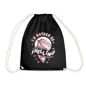 Je préfère bombarder le coquillage bivalvia - Sac de sport léger - noir - Devant