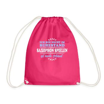 Pensionné Retraité Joueur de saxophone - Sac de sport léger - fuchsia - Devant