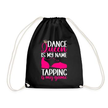 Tap Dance Tap Dancer - Drawstring Bag - black - Front