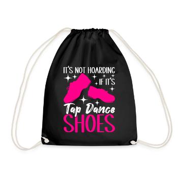 Tap Dance Tap Dancer - Drawstring Bag - black - Front