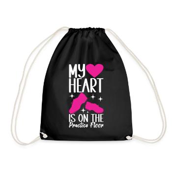 Tap Dance Tap Dancer - Drawstring Bag - black - Front