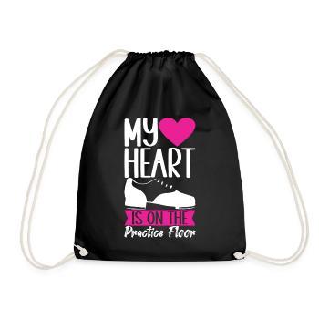 Tap Dance Tap Dancer - Drawstring Bag - black - Front
