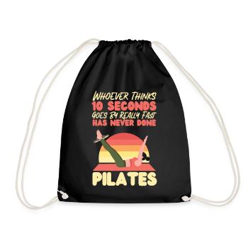 Instructeur de Pilates Professeur Retro - Sac de sport léger - noir - Devant