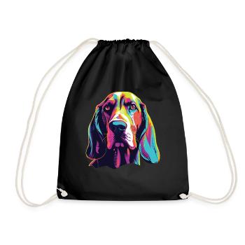 Aquarelle colorée Bracco Italiano - Sac de sport léger - noir - Devant