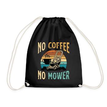 Tondeuse Pas De Café Pas De Tondeuse Tonte De Pelouse Amateur De Café - Sac de sport léger - noir - Devant