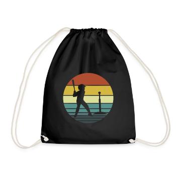 Teeball Player kids - Tee ball player kid - Turnbeutel - Schwarz - Vorne