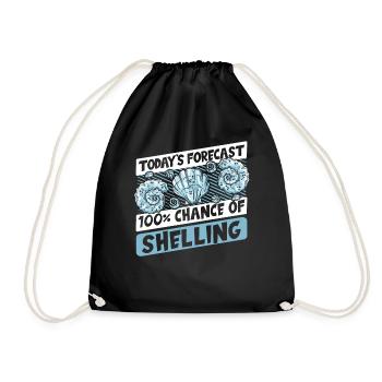 100 % de chances de bombarder le coquillage Bivalvia - Sac de sport léger - noir - Devant