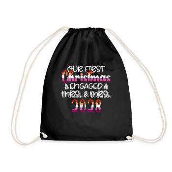 Premier Noël Fiancé Femme & Femme 2028 Gay - Sac de sport léger - noir - Devant