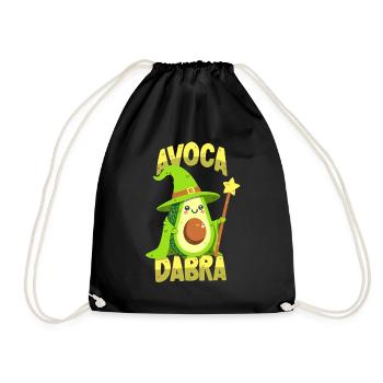 Avocat magicien : Avocadabra - Sac de sport léger - noir - Devant