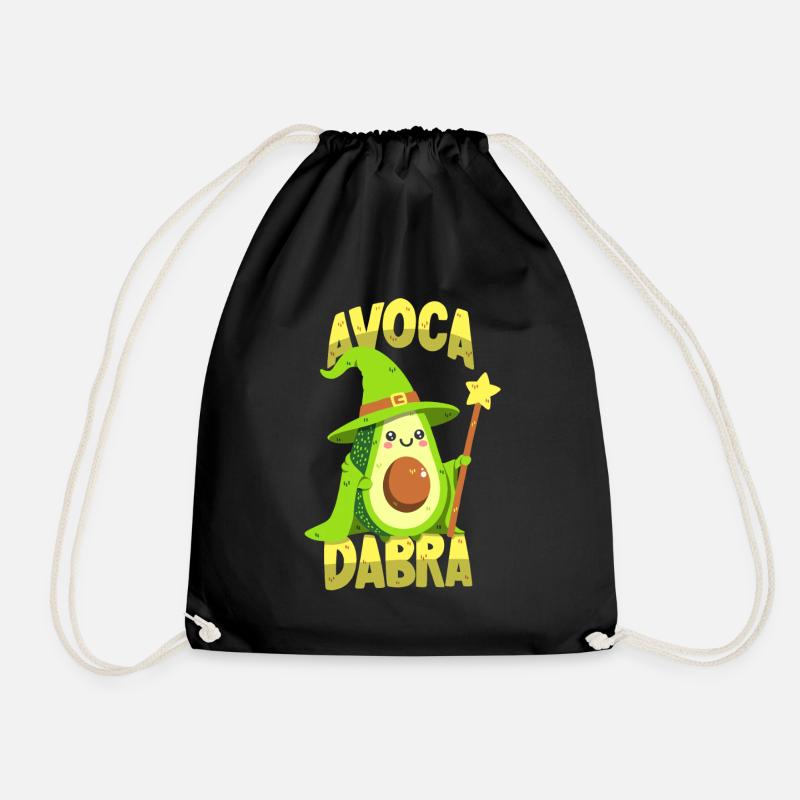Magier-Avocado: Avocadabra - Turnbeutel - Schwarz