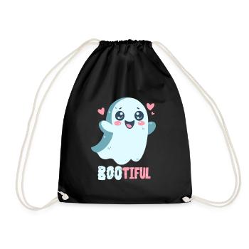 Jeu de mots fantôme - Bootiful - Boo ! - Sac de sport léger - noir - Devant