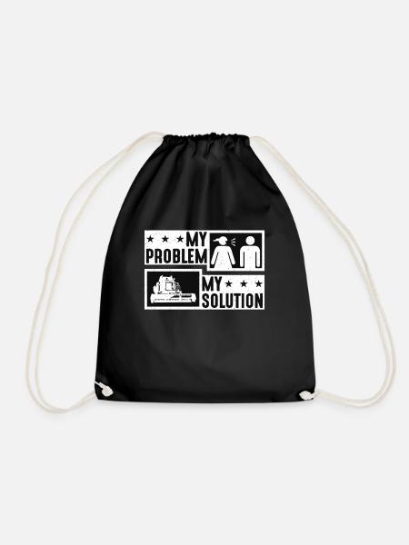 Moissonneuse Amoureux Mon Problème Mon Pictogramme Papa Maman - Sac de sport léger - noir